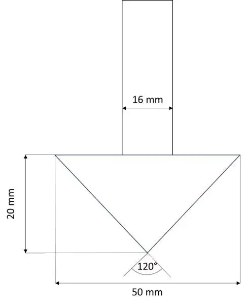 120° d2=16 mm ✓ HM-Bestückter V-Nutfräser mit Wendeplatten, Z=2, V-Cut-Fräser