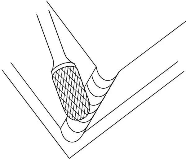 6,0 x 16 x 61 - d2=6 mm ✓ VHM-Frässtift Walzenrundform, Hartmetall Rotierfräser (Rotary) Kreuzverzahnt bis 45 HRC