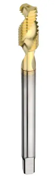 M6 ✓ HSS-E Maschinenegewindebohrer Form C, Sackloch Gewindebohrer für Alu, Z=2 mit ZrN-Beschichtung