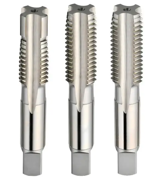 M5 ✓ HSSE Handgewindebohrer Satz 3-teilig (1-2-F) 6HX, gerade genutet, DIN 352, für Inox