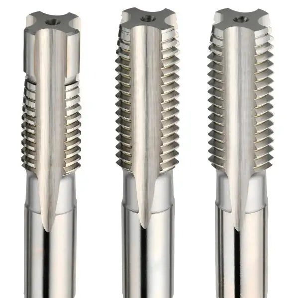 HSSE Handgewindebohrer Satz 3-teilig (1-2-F) 6HX, gerade genutet, DIN 352, für Inox