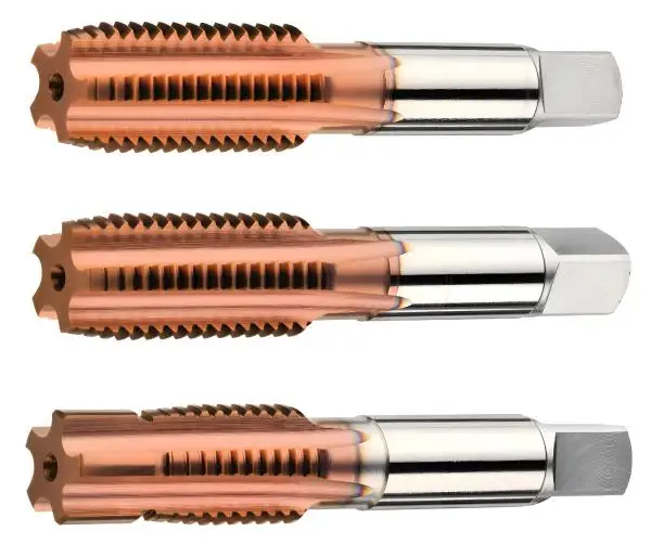 M12 ✓ HSSE/PM Handgewindebohrer Satz 1-2-F für gehärtete Stähle mit Spezialbeschichtung, DIN352, 6HX
