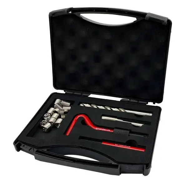 Gewinderepertaur Satz mit Gewindebohrer, Helicoil Einsätze, Ausbohrer M12