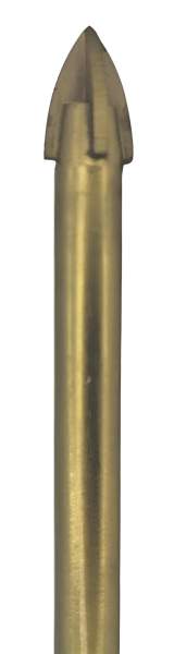 6 mm Hartmetallbestückter Glasbohrer, Fliesenbohrer, Keramikbohrer TIN Z=4