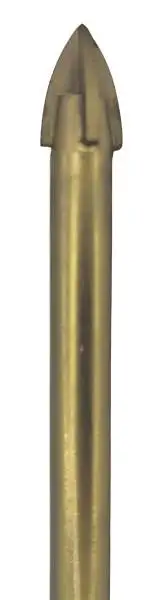 4 mm Hartmetallbestückter Glasbohrer, Fliesenbohrer, Keramikbohrer TIN Z=4