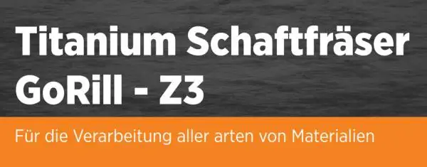 6,0 x 13 x 57 - d2=6 mm ✓ VHM Fräser 43° für Titanium, Edelstahl (VA) und Stahl Z=3 GoRill-Schaftfräser Inox-Fräser