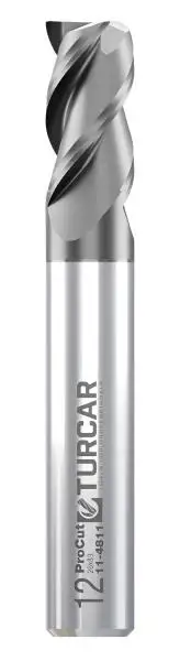 6,0 x 13 x 57 - d2=6 mm ✓ VHM Fräser 43° für Titanium, Edelstahl (VA) und Stahl Z=3 GoRill-Schaftfräser Inox-Fräser