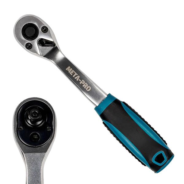 Ratsche 3/8 Zoll 72 Zähne 20 cm Cr-V Stahl Profi Knarre