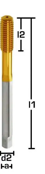 HSSE Gewindeformer M10 x 1,25 - Metrisch Fein Metrisch Fein mit TIN Beschichtung