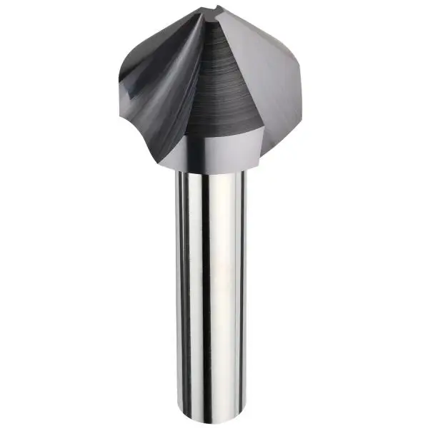 12,4 x 56 - d2=8 mm ✓ VHM Kegelsenker 90°, Entgratsenker Z=3, beschichtet, bis 60 HRC