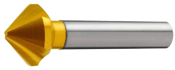 4,3 x 40 - d2=4 mm ✓ HSSE Kegelsenker 90°, Entgratsenker, DIN335, Z=3, Form C, TIN