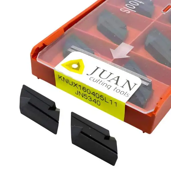 10 x KNUX160405 Wendeplatten, Wendeschneidplatten Rechts oder Links für Stahl