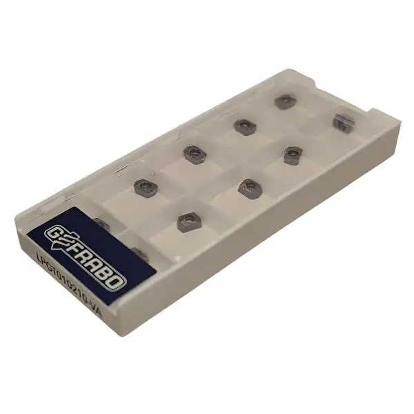 LPGT010210 Wendeplatten für Edelstahl 10 Stück Fräswendeplatten mit Spezialbeschichtung