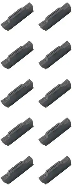 10 x MGMN 3 mm Stechdrehplatten für Stahl, aus VHM zum Ein- und Abstechen