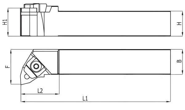 32 x 32 MWLNL Links ✓ Klemmdrehhalter, Drehhalter, Drehmeißel 95° für WNMG08 Wendeplatten