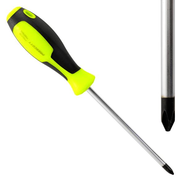 Kreuzschlitz Schraubendreher 125 mm CrV mit Magnetspitze PH