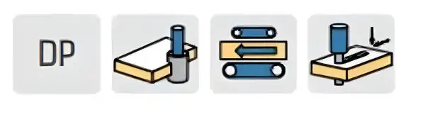 10,0 x 24,5 x 40 x 75 - d2=12 mm ✓ PKD Fräser Z=1+1, Holzfräser, Diamantfräser mit Stahlschaft, CNC Fräser