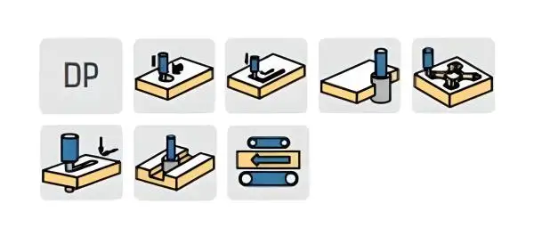 5,0 x 12 x 40 x 60 - d2=6 mm ✓ PKD Fräser Z=1, Holzfräser mit geradem Nut, Diamantfräser (VHM Schaft), CNC Fräser