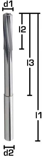 HSSE-NC-Maschinenreibahle, DIN 212, Form D Reibahle von GEFRABO