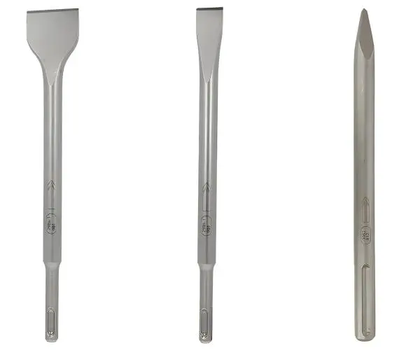 3 Stück: Spitz, Flach und Spatmeißel im Satz, SDS Spitzmeißel Flachmeißel Spatmeißel einzeln oder im Satz 3 Stück Stein, Beton