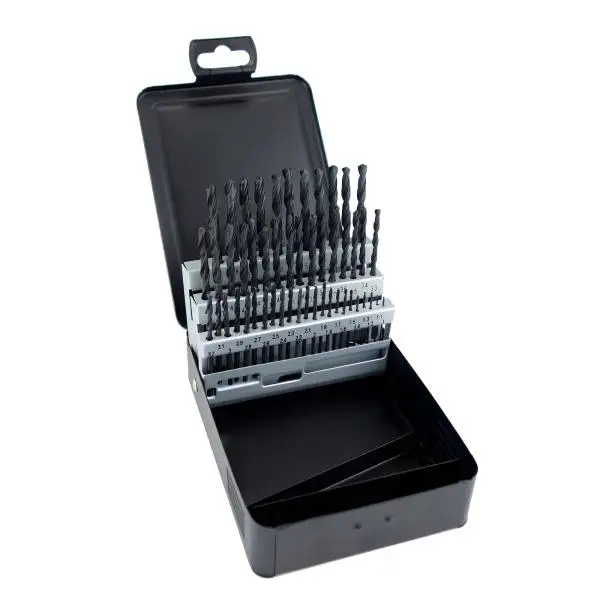 Bohrer HSS-R 50 teiliger SET DIN 338 ✓ 1-5,9 mm x 0,1 steigend Spiralbohrer Satz, Metallbohrer 118° GEFRABO Bohrwerkzeuge