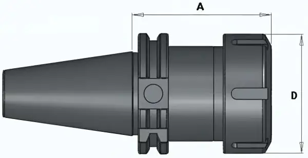 Kombi-Fräser-Aufsteckdorn, Aufnahme DIN6358, SK 40, Dorn-Ø d: 40 mm