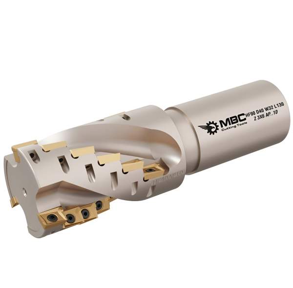 Schaftfräser, Spiralfräser Z=2x3 für APKT1003 Fräswendeplatten