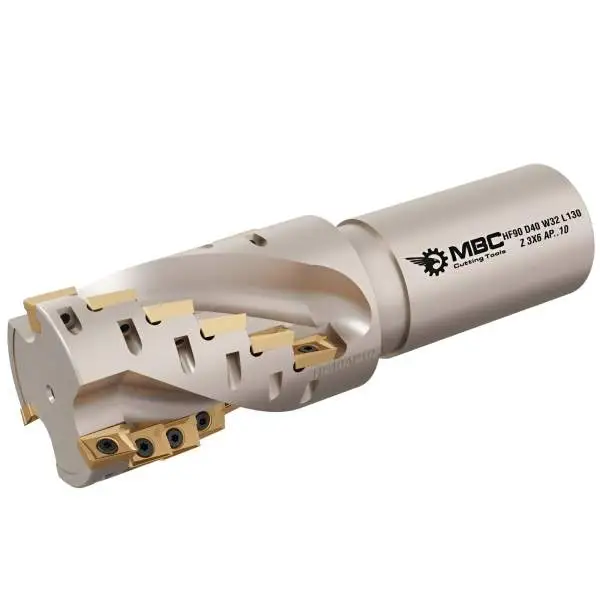 Schaftfräser, Spiralfräser Z=2x3 für APKT1003 Fräswendeplatten