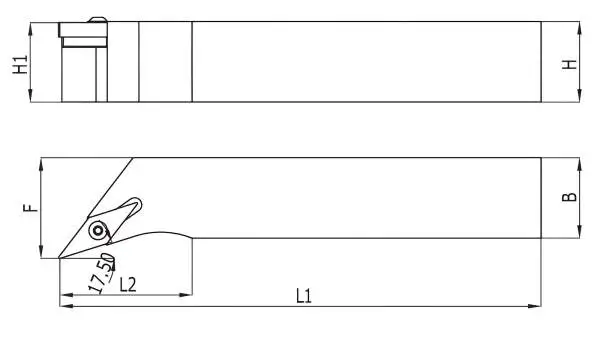 25 x 25 SVHBL Links ✓ Drehhalter 107,5° für VBMT16 Wendeplatten ISO Halter
