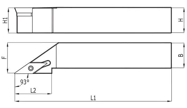 16 x 16 SVJBL Links ✓ Drehhalter, Drehstahl 93° für VBMT11 Wendeplatten