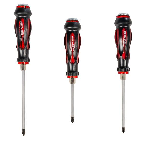 Schlagschraubendreher Set mit Schlitz- und Kreuzschlitz-Bits für Industrie und Heimwerker