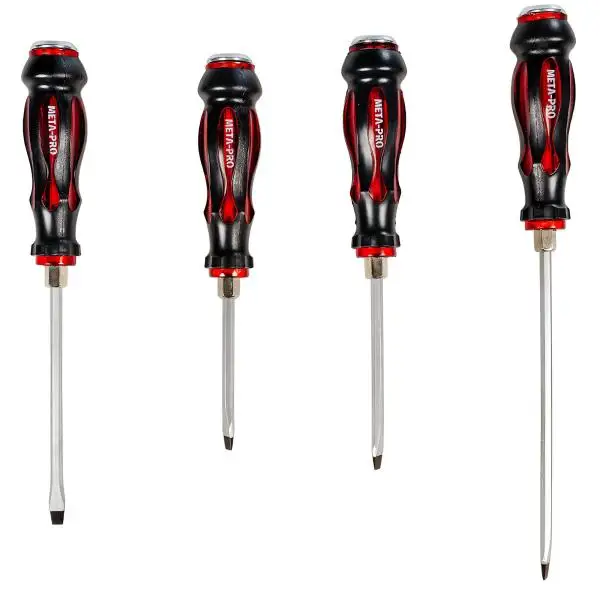 Robustes Schraubendreher Set aus Chrom-Vanadium-Stahl für hohe Belastungen und Schlaganwendungen