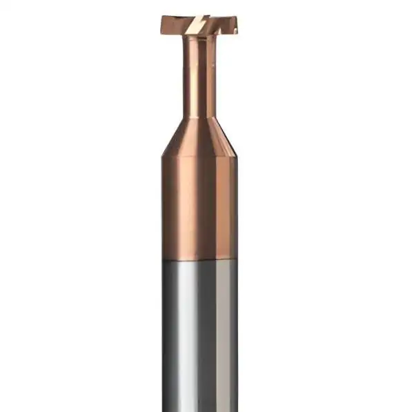 4,0 x 0,5 x 50 - d2=4 mm ✓ VHM Schlitzfräser, T-Fräser, T-Nutenfräser Z=4 mit TiSiN Beschichtung bis ca. 52 HRC