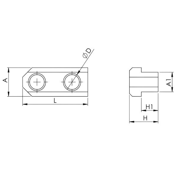 T?Nutensteine montiert im hydraulischen Dreibackenfutter 3×6?