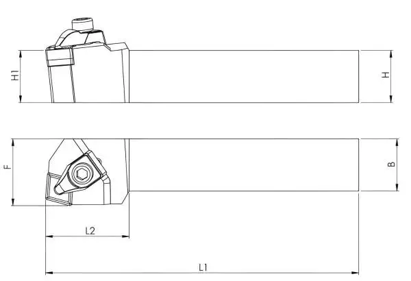 20 x 20 TCBNL Links ✓ Drehhalter für CNMG12 Wendeplatten Klemmdrehhalter 75°