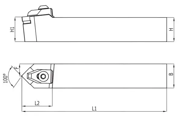 20 x 20 x 125 TCMNN ✓ Drehhalter für CNMG12. Wendeplatten Neutral ISO Halter