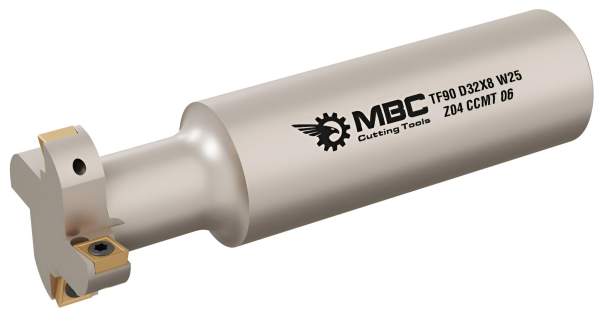 20x9x85 - d=16 mm ✓ T-Fräser, Schlitzfräser, T-Nutenfräser für CCMT06 / CCGT06-Wendeschneidplatten, Z=2