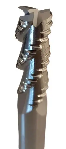 12,0 x 36 x 75 - d2=12 mm ✓ VHM Schruppfräser, Z=3 Fräser für NE-Metalle wie Alu, Kupfer, Holz, MDF