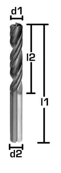 VHM Bohrreibahle Ø 11,98 mm 5xD Länge mit H7 Toleranz und mit Kühlkanal ✓ Leistungsstark und effektiv