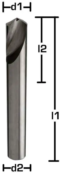 4,0 x 10 x 40 - d2=4 mm ✓ VHM-NC-Anbohrer 120° bis 45 HRC, HA-Schaft