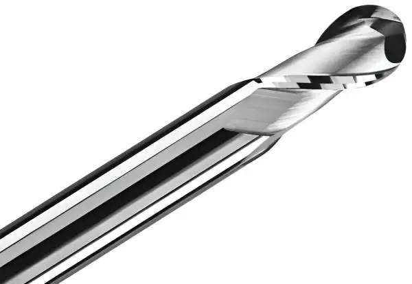 6R3 x 13 x 50 - d2=6 mm ✓ VHM Radius-Fräser, Z=2, Vollradiusfräser für NE-Metalle