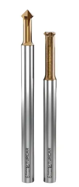 3,0 x 90° x 75 mm ✓ VHM Vor- und Rückwärtsentgrater überlanger Fasenfräser, Entgrater mit TiSiN Beschichtung