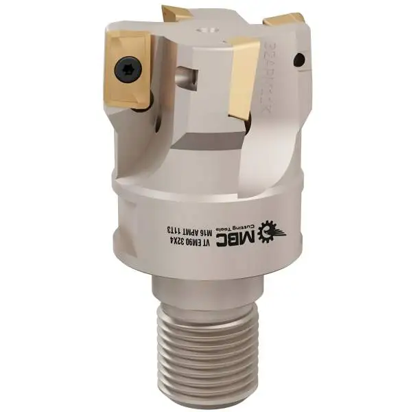 32 mm - Z=4 ✓ Eckfräser, Einschraubfräskopf, Modularer Planfräser 90° für APMT11T3 Wendeplatten