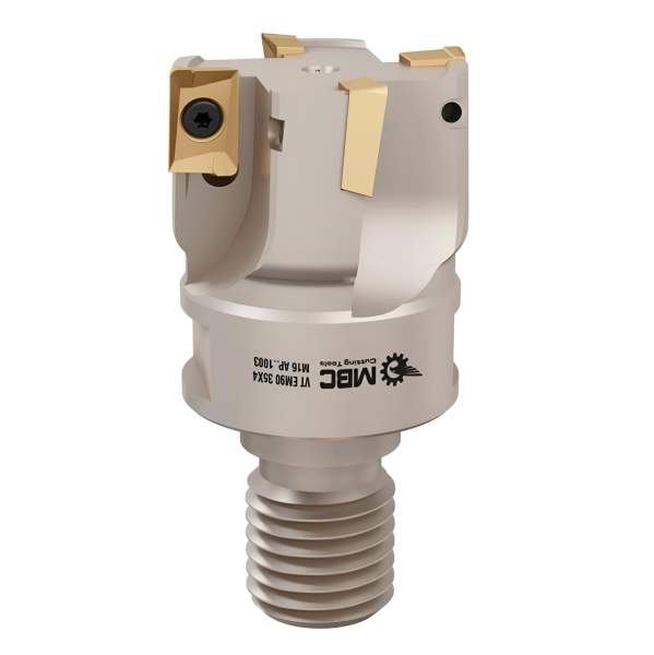 35 mm - Z=4 ✓ Eckfräser, Einschraubfräskopf, Modularer Planfräser 90° für APKT1003 Wendeplatten