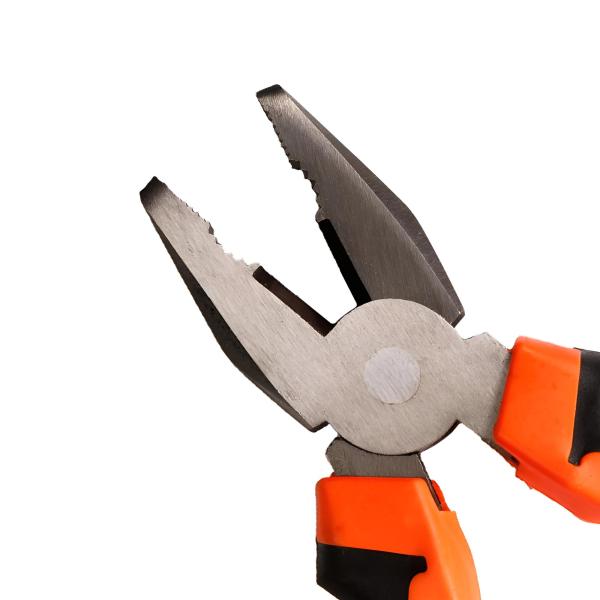 Professionelle 200 mm Kombinationszange aus CrV-Stahl mit gehärteten Schneiden für präzises Schneiden, Greifen und Biegen von Kabeln, Draht und kleinen Bauteilen