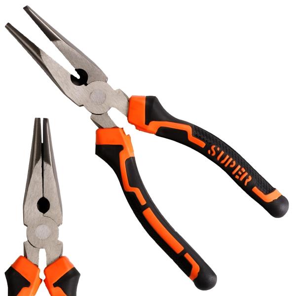 Gerade Universalzange 200 mm aus gehärtetem Stahl Profi Qualität