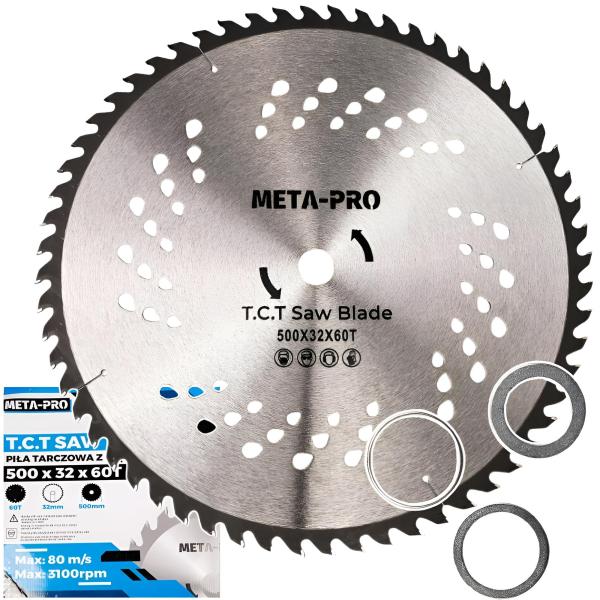 Holzsägeblatt 500 mm Z=60 32 mm Bohrung Industrie Kreissägeblatt