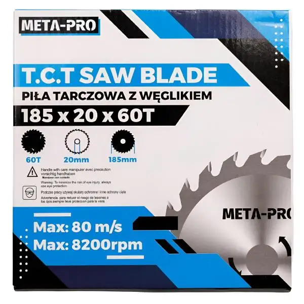 Holzsägeblatt 185 mm Hartmetallbestückt Z=60 ✓ Präzisionssägeblatt für Holz & Laminat, Bohrung 20 mm