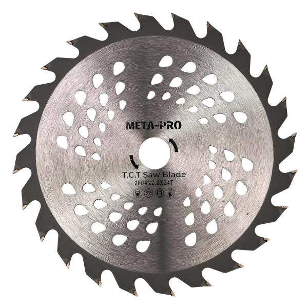 200 mm Holzsägeblatt mit 24 Zähnen für Winkelschleifer
