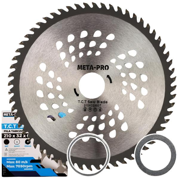 Hartmetall Holzsägeblatt 210 x 32 x Z=60 für präzise Feinschnitte in Holz und Sperrholz